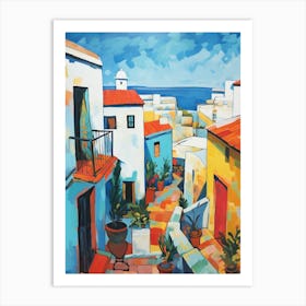 Essaouira Morocco 4 Fauvist Painting Art Print