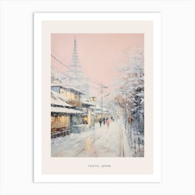 Dreamy Winter Painting Poster Tokyo Japan 3 Art Print
