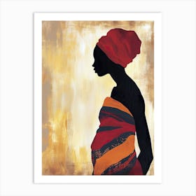 Africa Boho Art; Tribe Woman 2 Art Print