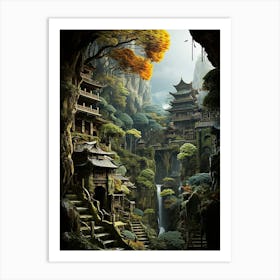 Asian Village 4 Art Print