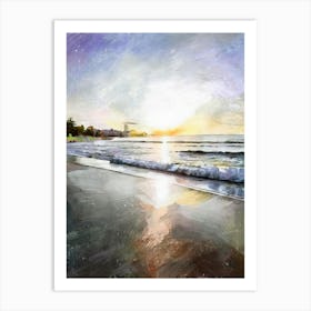 Sunset On The Beach 16 Art Print