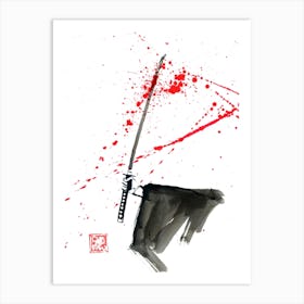 Bloody Katana Art Print