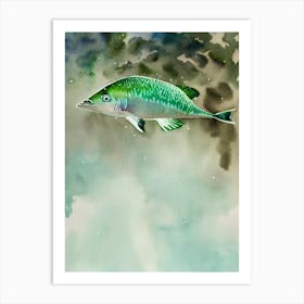 Unicornfish Storybook Watercolour Art Print