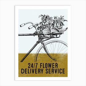 Flower Delivery Service Art Print