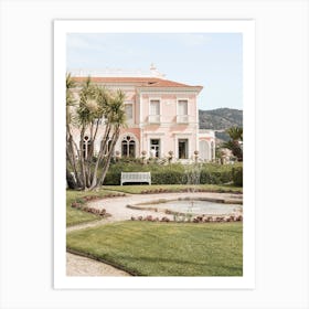 Pink Villa In France Art Print