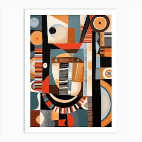 Afrocentric Pattern Illustration 4 Art Print