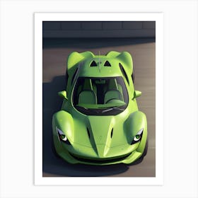 Futuristic Sports Car 1 Art Print