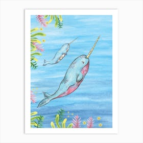 Narwhal Art Print