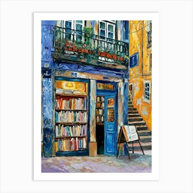 Porto Book Nook Bookshop 2 Art Print