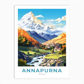 Nepal Annapurna Travel Art Print