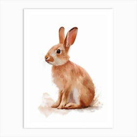 Chinchilla Rabbit Nursery Illustration 1 Art Print