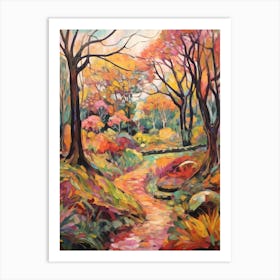 Autumn Gardens Painting Tresco Abbey Gardens United Kingdom 3 Art Print