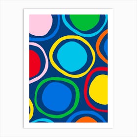 Abstract Circles 1 Art Print