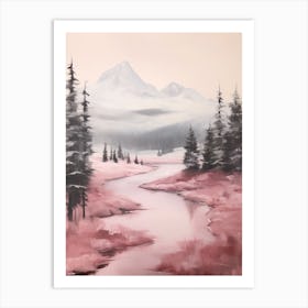 Dreamy Winter Painting Durmitor National Park Montenegro 2 Art Print