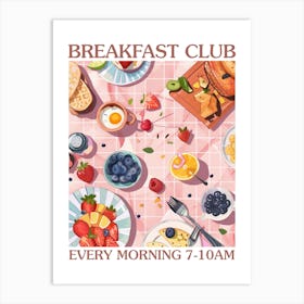 Breakfast Club Veggie Breakfast 3 Art Print
