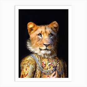 Silly Lilly The Little Lion Pet Portraits Art Print