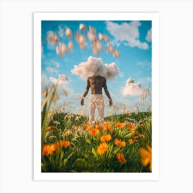 Head In The Clouds Feet On The Ground Art Print