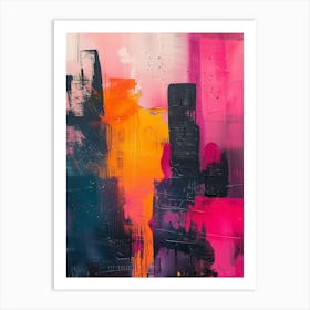 Abstract Cityscape 4 Art Print