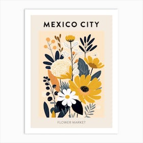 Flower Market Poster Mexico City Mexico 2 Art Print