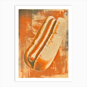 Hot Dog: Fast Food Pop Art Art Print
