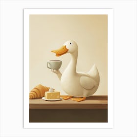 Coffee Duck Art Print