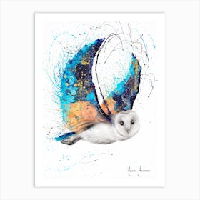 Majestic Moonlight Owl Art Print