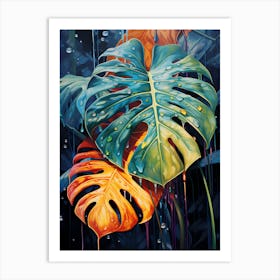 Monstera Leaves Art Print