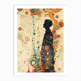 Whimsical Asian Man In Deep 6 Art Print