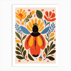 Bee Illustration Art Print