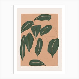 Tropical Leaves 1 Art Print