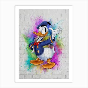 Donald Duck (2) Art Print