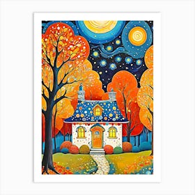 House In The Woods Art Print