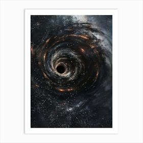 Black Hole In Space 4 Art Print