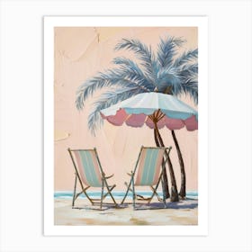 Beach Chairs 8 Art Print