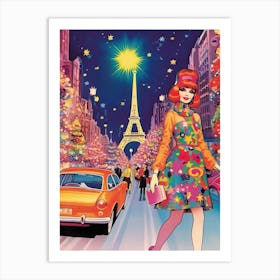 Fantasy Holidays In Paris Kitsch 0 Art Print