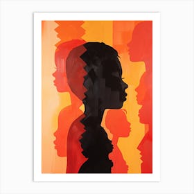 Silhouettes 1 Art Print