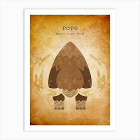 Popo Vintage Art Print