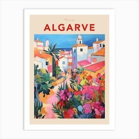 Algarve Portugal 4 Fauvist Travel Poster Art Print