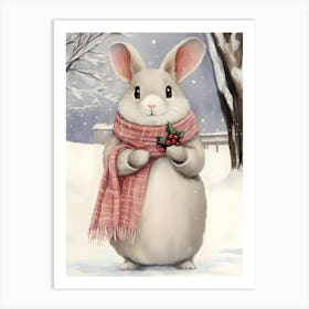 Snow Bunny 1 Art Print