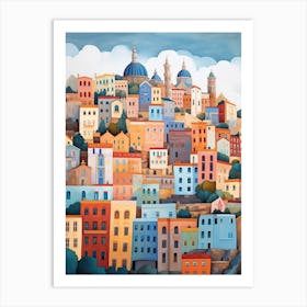 Valletta Malta 4 Illustration Art Print