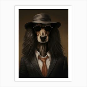 Gangster Dog Afghan Hound 2 Art Print