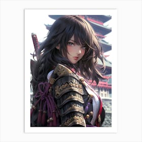 Samurai Girl 13 Art Print