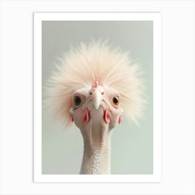 Ap Surreal Chicken Portrait 1 August 2024 Art Print