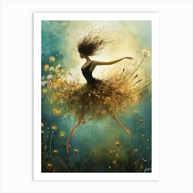 Dandelion ballerina 1 Art Print