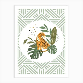 Wild Collection Aztec Tiger Art Print