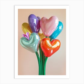 Dreamy Inflatable Flowers Bleeding Heart 3 Art Print