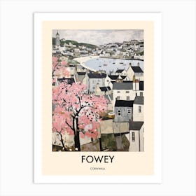 Fowey (Cornwall) Painting 3 Travel Poster Art Print