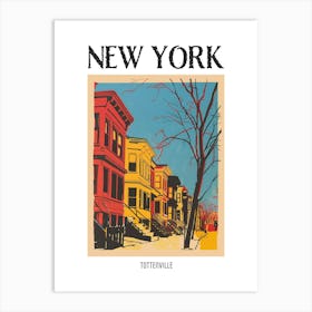 Tottenville New York Colourful Silkscreen Illustration 1 Poster Art Print