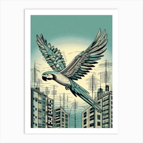 Pico Parrot In Flight Art Print