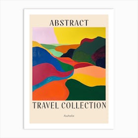 Abstract Travel Collection Poster Australia 1 Art Print